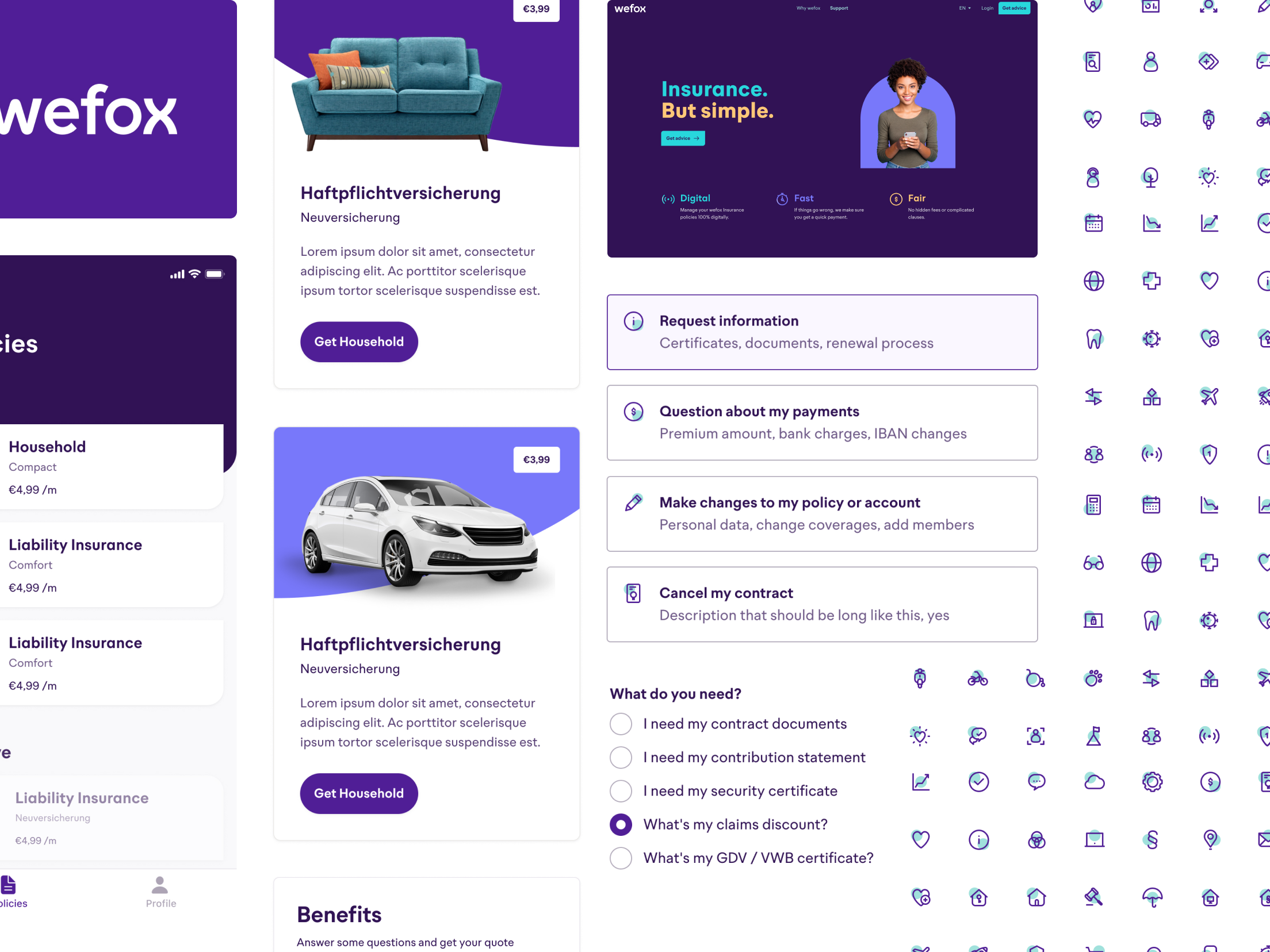 Wefox Design System screenshot